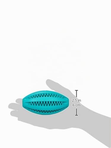 TRIXIE Hundespielzeug Denta Fun Rugby, mit Minzgeschmack – 11 cm (Packung mit 2)