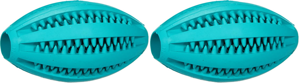 TRIXIE Hundespielzeug Denta Fun Rugby, mit Minzgeschmack – 11 cm (Packung mit 2)