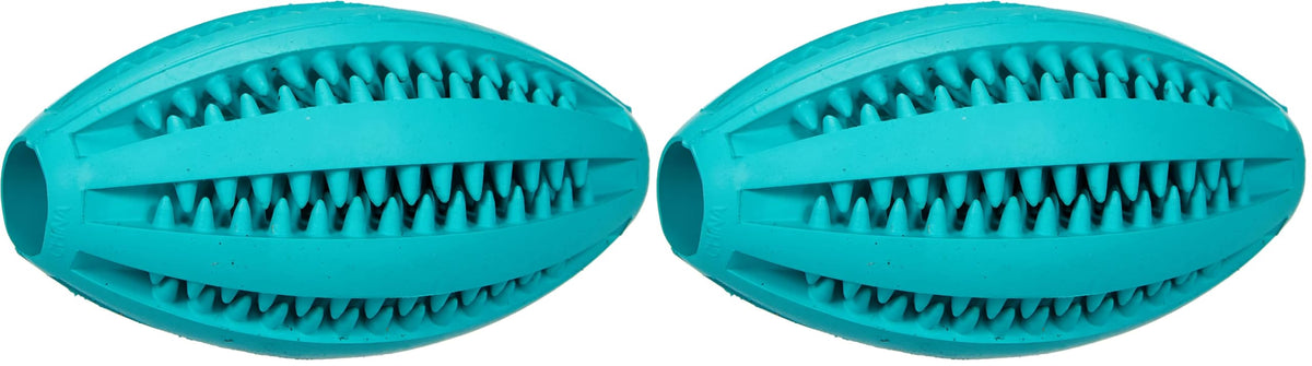 TRIXIE Hundespielzeug Denta Fun Rugby, mit Minzgeschmack – 11 cm (Packung mit 2)